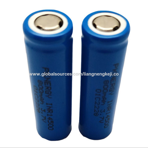 14500 3.7v 1000mAh li-ion rechargeable battery cell