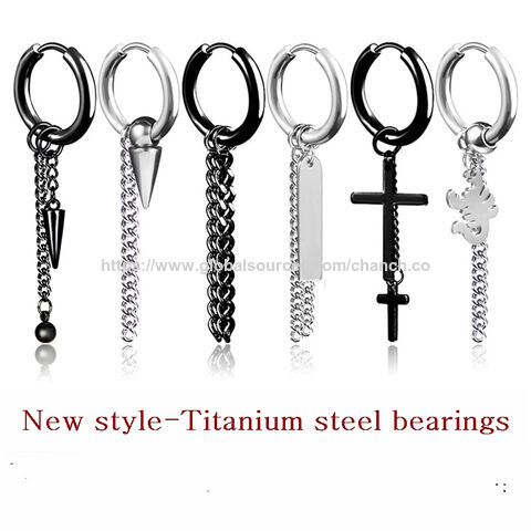 Boucles d'oreilles créoles en acier inoxydable, usine de boucles d'oreilles pour filles et garçons, clip d'oreille, bijoux en acier inoxydable, boucles d'oreilles pour cadeau Amazon