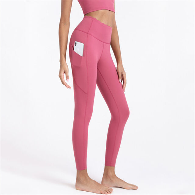 China Autumn and winter lacy high-waisted nude yoga pants women's tight