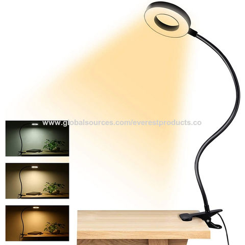 LED Table Lamp Three-color Dimming Musical Note Desk Light Aluminum E 