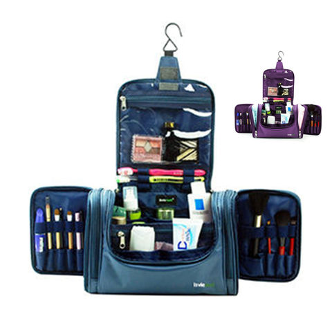 hanging travel cosmetic organizer