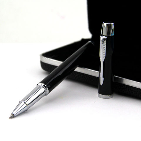 Kugelschreiber mit Rollerball-Mine, Metallgehäuse, VIP-Kundengeschenke, personalisiertes Logo und Geschenkverpackung