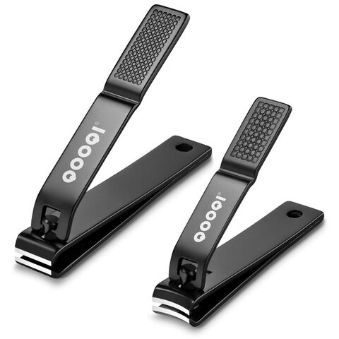 Nail Clippers Set - Black Stainless Steel Fingernail & Toenail Cutters with Nice Quality for sale at factory direct price