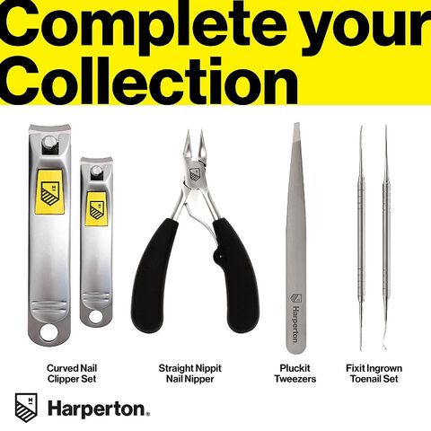 Ensemble de Coupe-Ongles Harperton - 2 Pièces en Acier Inoxydable, Coupe-Ongles Professionnel pour Ongles de Mains et de Pieds