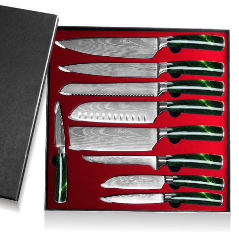 19pcs Kitchen Utensils And Knife Set Including Knife Block, 9pcs