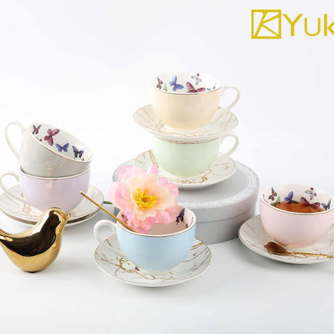 Elegant European Ceramic Tea Cup Set