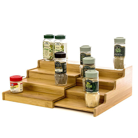 Buy Wholesale China 3 Tier Bamboo Countertop 20 Spice Jar Rack