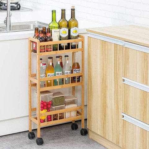 Multi-layer Small Cart Kitchen Movable Storage Rack Wholesale