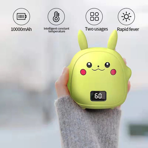Rechargeable 5000mAh Power Pocket Hand Warmer Heater USB Charger Electric Solid 