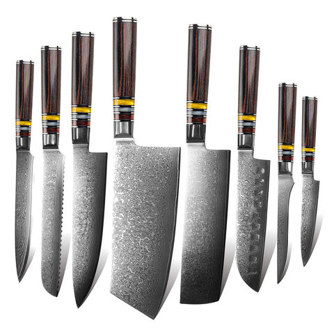 Top 15 New Professional Damascus Sushi Knife Forged Steel
