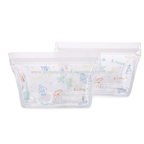 ZipTuck Kids, Set Kantong Snack Reusable, STEM