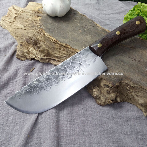 Kitchen Cooking Chef Knife 8 Inch Hammer Finished Blade Full Tang