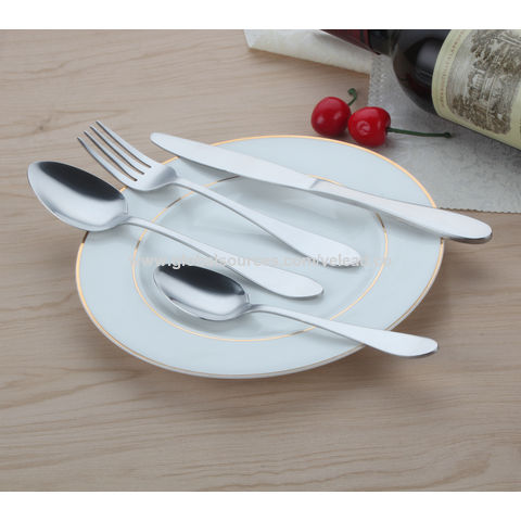 Cutlery Set 6 Pieces Restaurant Hotel Flatware Dinnerware Silverware Steak  Knife Dinner Fork Spoon - China Fork and Spoon price