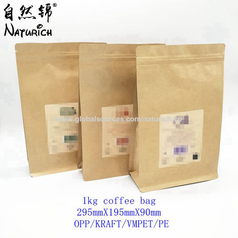 Brown paper 2024 coffee bags wholesale