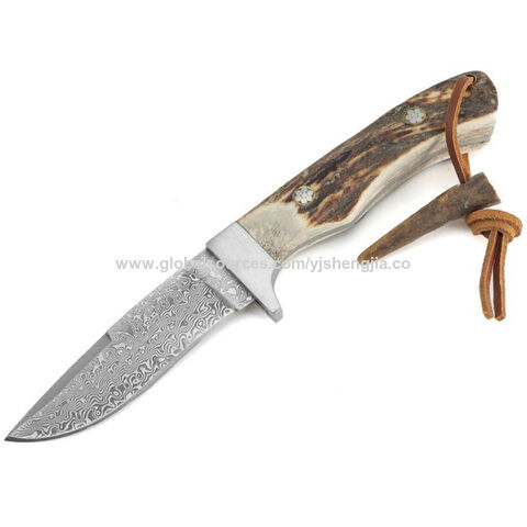 Metal Blade Knife Kit with Antler Handle