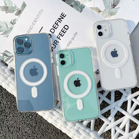 Capas Magnéticas Transparentes de TPU para Celular Magsafe para Apple 12-12pro-12mini
