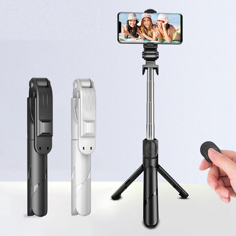 Palo Selfie Ligero Compatible con Bluetooth Soporte para Teléfono Móvil Mango Retráctil Soporte para Selfies