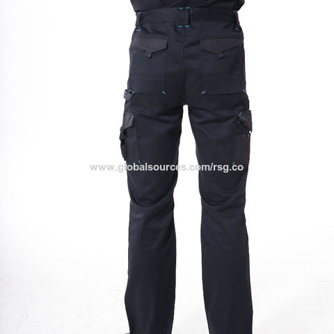 black polyester cargo pants