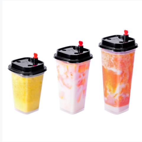 China 12oz Tulip Shaped Plastic Milkshake Cup manufacturers and