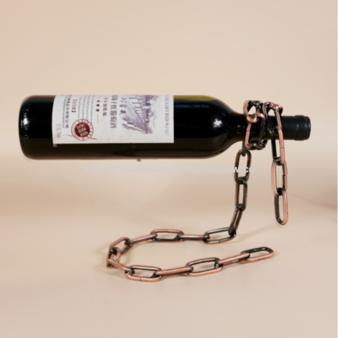 Buy Wholesale China Magical Suspended Iron Chain Wine Rack Metal Chain ...