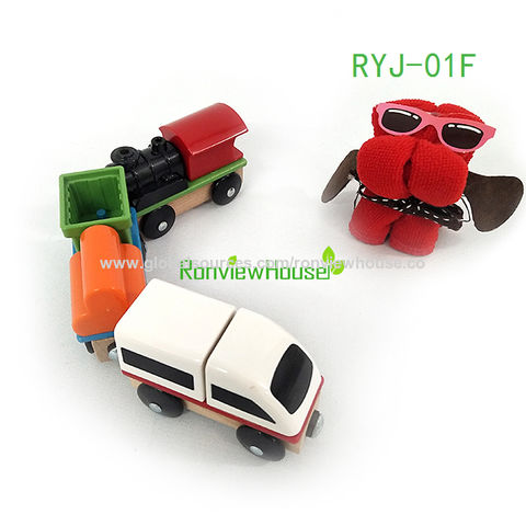 Juguetes de Tren de Madera, Juego Magnético de Trenes y Coches de Juguete para Niños y Niñas for sale at factory direct price