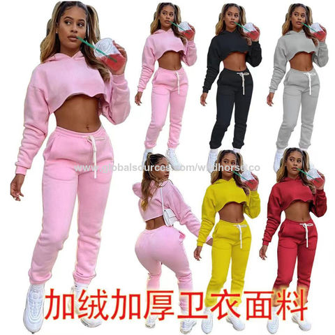 Fall Custom Sweatsuit Suits Women Clothing Gym Jogger Sets Crop Top  Tracksuits 2 Piece Set Women - China Women Tracksuit and Custom Women  Tracksuit price