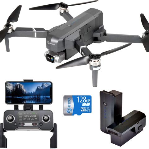 Deux caméras-Drone GPS pliable avec caméra 4K UHD pour adultes