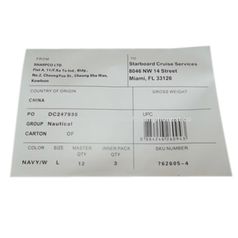 buy wholesale hong kong sar offset printed barcode label customized designs welcomed offset printed barcode label global sources