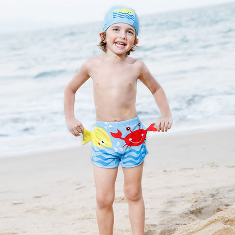Buy Wholesale China Boys' Swim Trunks Four Way Stretch Cute Kid