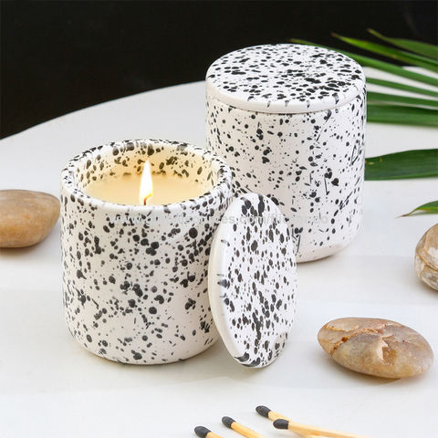 Buy Wholesale China Ins Hot-sale Ceramic Candle Jar, Soy Scented Candle,  Home Hotel Decoration, Customizable Scented & Ceramic Candle Jar at USD  2.42