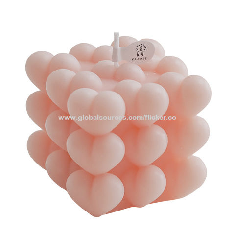 Buy Wholesale China Bubble Heart Shape Art Candle Aromatherapy