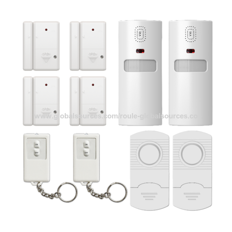 Alarm System,Wireless home security system with PIR sensor, Door/windor ...