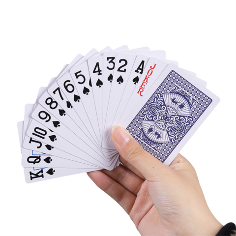 Cartes à jouer en papier de qualité casino Taille du poker - Index