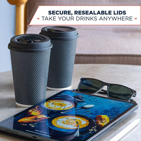 Buy Wholesale China Disposable Coffee Cup With Lid - 12 oz Togo Travel ...