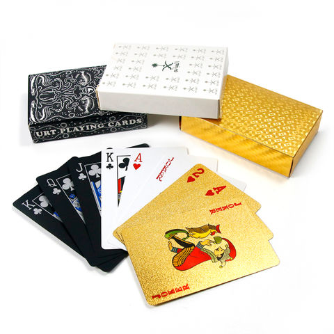 Plastic Waterproof Playing Cards Black Silver and Gold Las Vegas Pool  Swimming Game - China Poker and PVC Paper Playing Card price