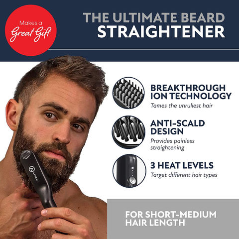 Buy Wholesale China Compact Beard Straightener For Men - Ionic & Anti ...