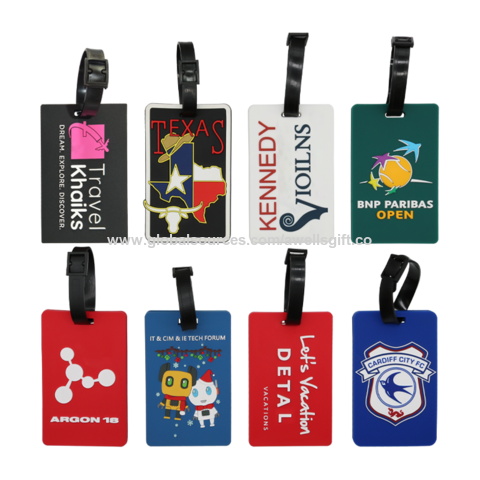 Taihexin 6PCS Silicone Luggage Tags, Funny Luggage Tags for