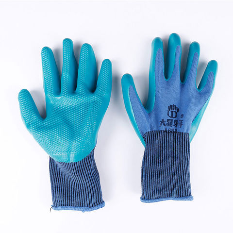 Cotton Knitted Smooth Nitrile Full Dipped Coated Non Slip Anti Cut Resist  Protective Working Safety Glove - China Gloves and Work Gloves price