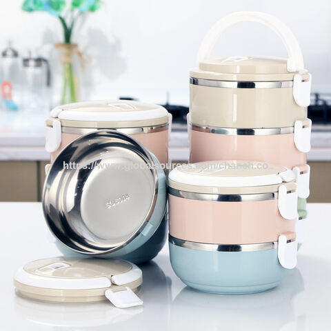 Fiambrera isotérmica de acero inoxidable 304, termo para alimentos, fiambrera bento con bolsa, ideal para regalos promocionales al por mayor