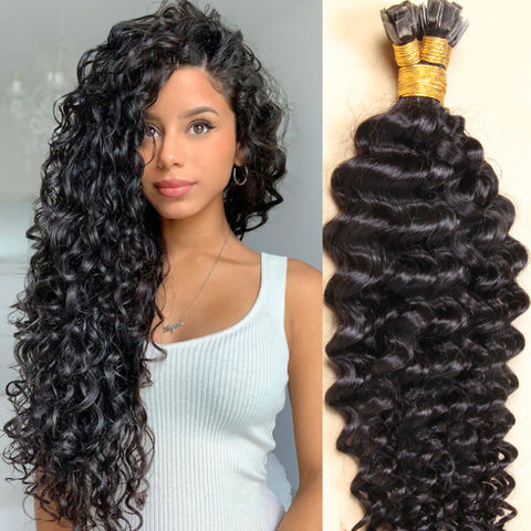 Buy Wholesale China Curly Flat Tip Hair Extensions Fusion Keratin Hair Remy  Hair Bundle Weaves Extension Set For Wome & Curly Hair at USD  | Global  Sources