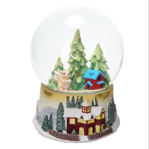 Small Snow Globe "SQUIRREL" Resin/Glass /Small Snow Globe" Squirrel"