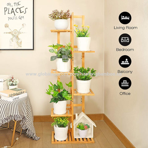 18.5 in HONGYUN Over The Sink Shelf Altar Table 2 Tier Desktop Shelf Rack Tabletop Natural Bamboo Plant Stand 