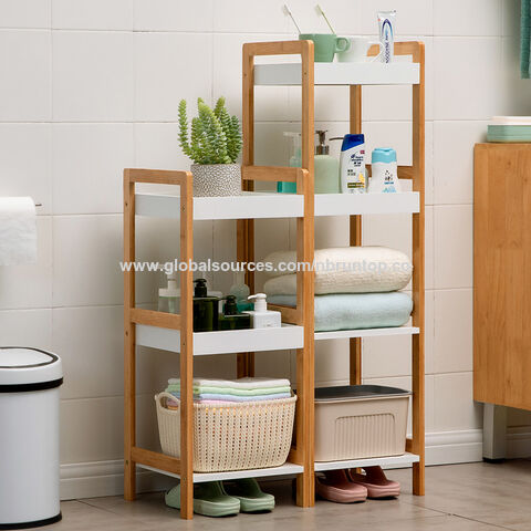 bamboo shelving for bathroom