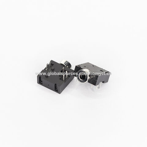 50 pieces Phone Connectors 2.5MM SMT 6P 4 POLE BLACK 50 pieces Phone Connectors 2.5MM SMT 6P 4 POLE BLACK