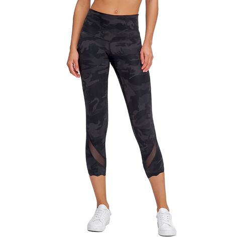 printed Camouflage crop yoga pants 