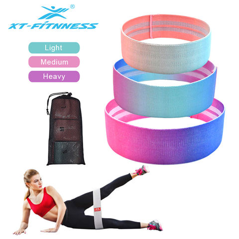 Set of 3 Hip Circle Resistance Bands Fitness Loop Elastic Booty Legs Exercise 
