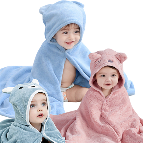 Chumia 6 Pack Baby Bath Towel, Coral Fleece Soft Absorbent Hooded Towel for  Newborns, Toddlers, and Kids, 30 x 30 Inch