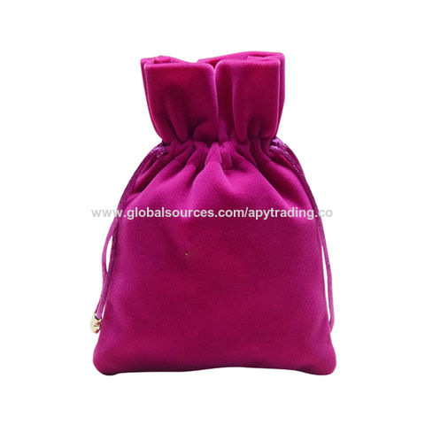 custom silk drawstring bolsas