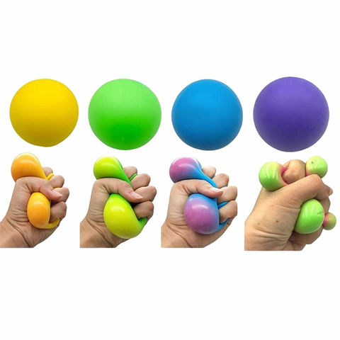 Balle antistress de différentes tailles et couleurs. Boule relaxante