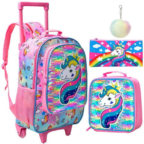 unicorn backpack rolling